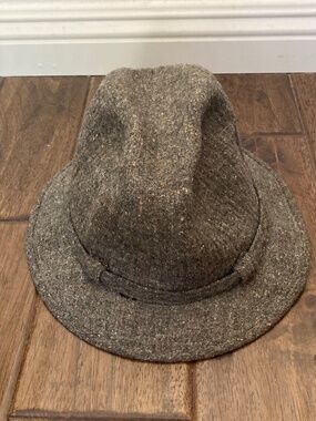 Botany 500 Vintage Fedora Hat Mens Gray Wool Made in USA